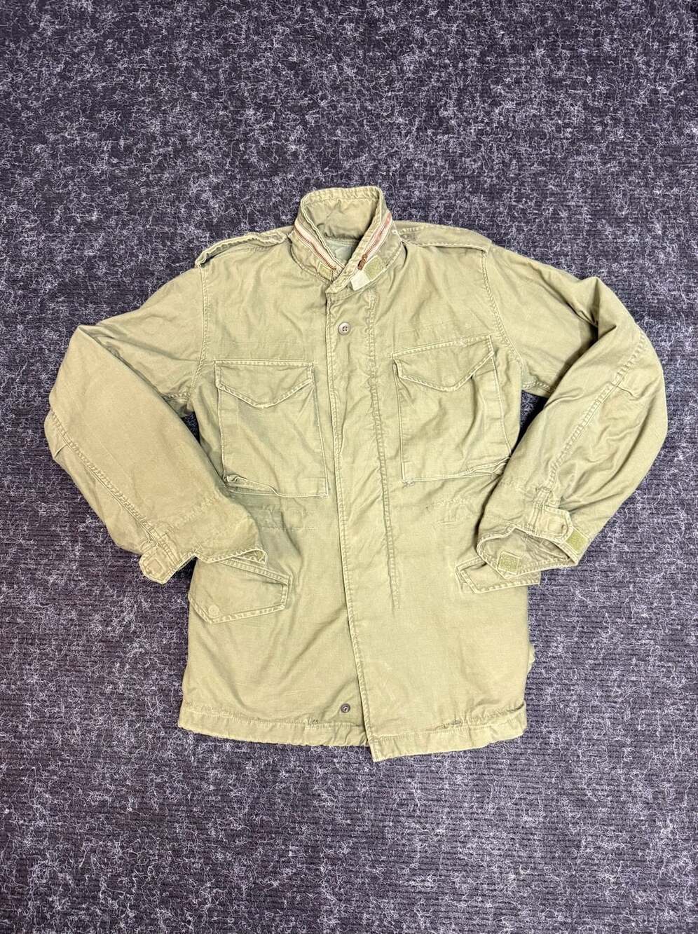 Vintage US Army M-65 Field Jacket Olive Green OG-107 Size 10